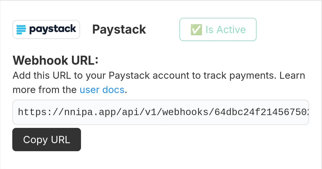 Paystack integration modal
