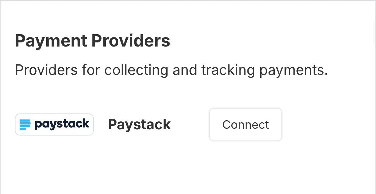 Payment Providers